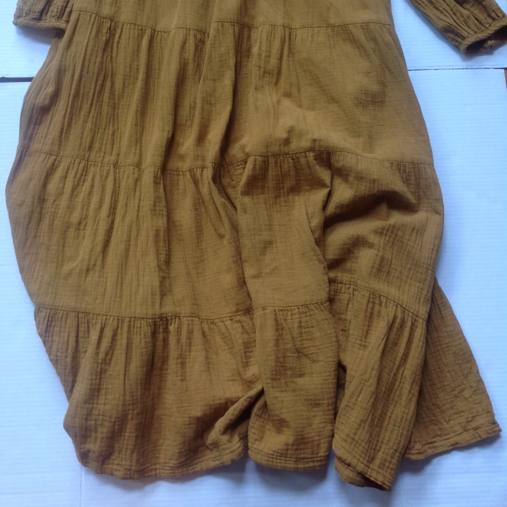 Target Mustard Ruffle Dress Universal Thread - Picture 3 of 3